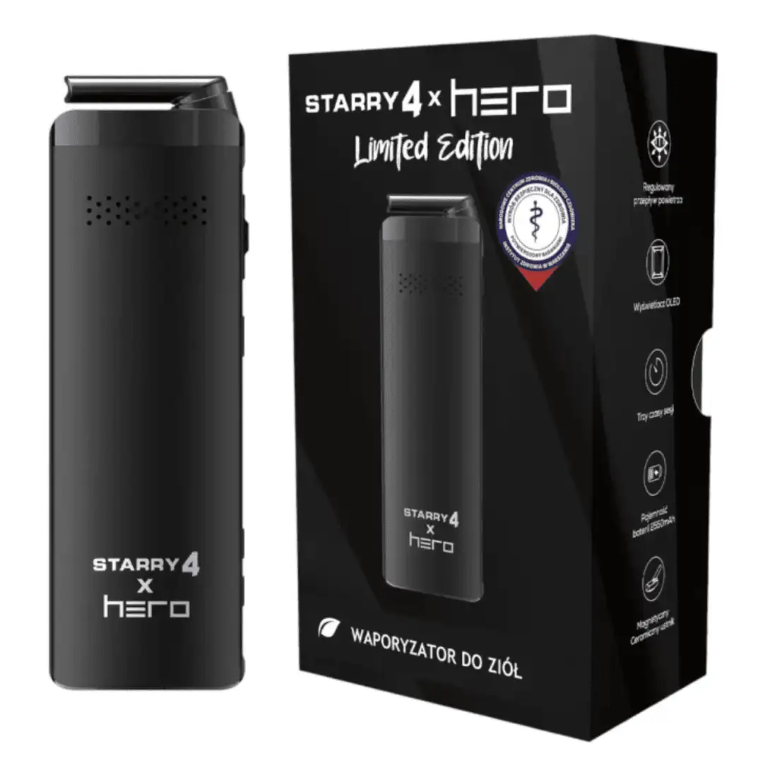 X-Max Starry 4.0 x HERO Limited Edition – waporyzator z regulacją Airflow i kapsułkami dozującymi
