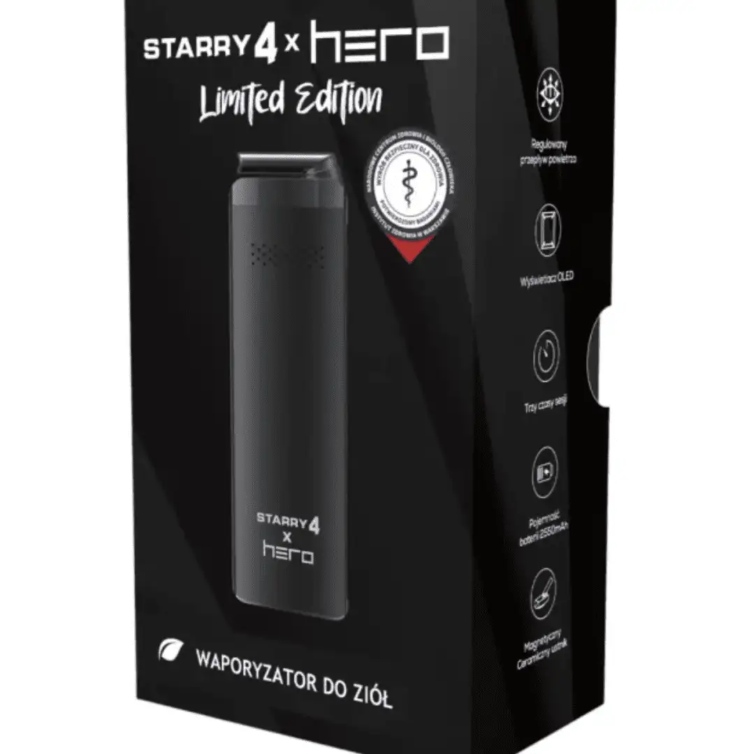 X-Max Starry 4.0 x HERO Limited Edition – waporyzator z regulacją Airflow i kapsułkami dozującymi
