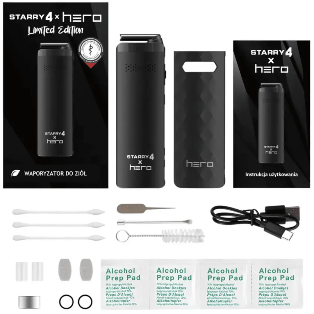 X-Max Starry 4.0 x HERO Limited Edition – waporyzator z regulacją Airflow i kapsułkami dozującymi