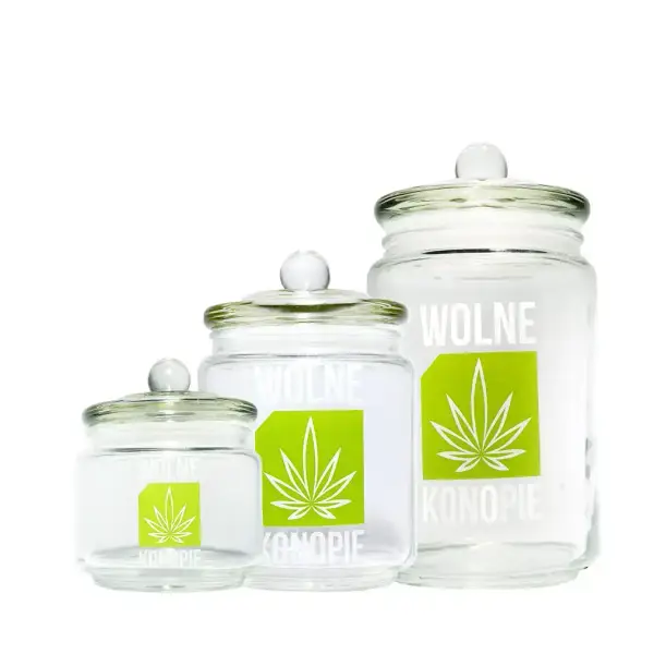 Słoik na susz Wolne Konopie – hermetyczne przechowywanie ziół